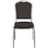 National Public Seating 9300-Series Diamond Navy Deluxe Fabric Upholstered Stack Chair (2-Pack)