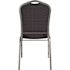 National Public Seating 9300-Series Diamond Navy Deluxe Fabric Upholstered Stack Chair (2-Pack)