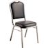 National Public Seating 9300-Series Midnight Blue Deluxe Vinyl Upholstered Stack Chair (2-Pack)