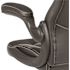 Black X10 High-Back Leather Soft Gaming Chair with Headrest and Flip-Up Arms, Ergonomic Racing Style Computer Chair