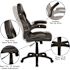 Black X10 High-Back Leather Soft Gaming Chair with Headrest and Flip-Up Arms, Ergonomic Racing Style Computer Chair
