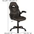 Black X10 High-Back Leather Soft Gaming Chair with Headrest and Flip-Up Arms, Ergonomic Racing Style Computer Chair