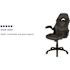 Black X10 High-Back Leather Soft Gaming Chair with Headrest and Flip-Up Arms, Ergonomic Racing Style Computer Chair