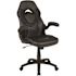 Black X10 High-Back Leather Soft Gaming Chair with Headrest and Flip-Up Arms, Ergonomic Racing Style Computer Chair
