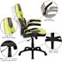 Carnegy Avenue Neon Green LeatherSoft Upholstery Racing Game Chair