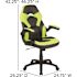 Carnegy Avenue Neon Green LeatherSoft Upholstery Racing Game Chair