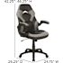 Gray/Black X10 High-Back Leather Soft Gaming Chair with Headrest and Flip-Up Arms, Ergonomic Racing Style Computer Chair