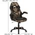 Carnegy Avenue Camouflage LeatherSoft Upholstery Racing Game Chair