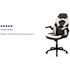 White/Black X10 High-Back Leather Soft Gaming Chair with Headrest and Flip-Up Arms,Ergonomic Racing Style Computer Chair
