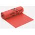 Berry Plastics 38 in. x 58 in. 60 Gal. 1.25 mil Size Red Biohazard Bag (100/Case)