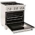 30 in. Legacy Dual Fuel Range with 4 Burner Gas Cooktop and Electric Convection Oven in Satin Stainless Steel
