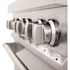 30 in. Legacy Dual Fuel Range with 4 Burner Gas Cooktop and Electric Convection Oven in Satin Stainless Steel