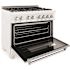 36 in. Legacy Dual Fuel Range with 6 Burner Gas Cooktop and Electric Convection Oven in Satin Stainless Steel