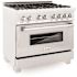 36 in. Legacy Dual Fuel Range with 6 Burner Gas Cooktop and Electric Convection Oven in Satin Stainless Steel