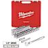 Milwaukee 1/2 in. Drive SAE/Metric Ratchet and Socket Mechanics Tool Set (47-Piece)