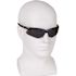 KLEENGUARD Nemesis Safety Eyewear, Smoke Mirror with Black Frame