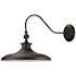 Globe Electric Hawke Matte Black Farmhouse Indoor/Outdoor 1-Light Wall Sconce