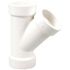 NIBCO 2 in. x 1-1/2 in. x 1-1/2 in. PVC DWV All Hub 45-Degree Wye Fitting