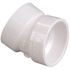 NIBCO 6 in. PVC DWV 22-1/2-Degree Hub x Hub Elbow