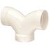 NIBCO 1-1/2 in. DWV PVC 90 Degree Hub x Hub x Hub Double Elbow