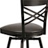 Flash Furniture Stiles 1-Piece Round Shape Black Laminate Table Top Bar Table Set Dining Room Set Seat of 4