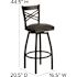 Flash Furniture Stiles 1-Piece Round Shape Black Laminate Table Top Bar Table Set Dining Room Set Seat of 4