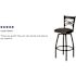Flash Furniture Stiles 1-Piece Round Shape Black Laminate Table Top Bar Table Set Dining Room Set Seat of 4