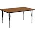 Carnegy Avenue Oak Rectangular Activity Tables