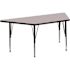 Carnegy Avenue Gray Trapezoid Activity Tables