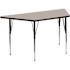 Carnegy Avenue Gray Trapezoid Activity Tables