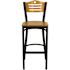 Carnegy Avenue 29.75 in. Natural Wood Back/Natural Wood Seat/Black Metal Frame Bar Stool - 2 pack
