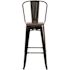 Carnegy Avenue 30.25 in. Black-Antique Gold Bar Stool (4-Pack)