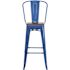 Carnegy Avenue 30.25 in. Blue Bar Stool (4-Pack)