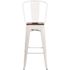 Carnegy Avenue 30.25 in. White Bar Stool (4-Pack)