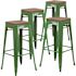 Carnegy Avenue 30 in. Green Bar Stool (4-Pack)