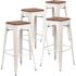 Carnegy Avenue 30 in. White Bar Stool (4-Pack)