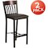Carnegy Avenue 30.5 in. Walnut Bar Stool (2-pack)
