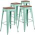 Carnegy Avenue 30 in. Mint Green Bar Stool (4-Pack)