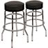 Carnegy Avenue 30.25 in. Black Bar Stool (2-pack)