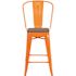 Carnegy Avenue 24.25 in. Orange Bar Stool (4-Pack)