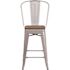 Carnegy Avenue 24.25 in. Silver Bar Stool (4-Pack)