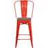 Carnegy Avenue 24.25 in. Red Bar Stool (4-Pack)