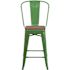 Carnegy Avenue 24.25 in. Green Bar Stool (4-Pack)