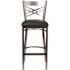 Carnegy Avenue 29 in. Black Vinyl Seat/Clear Coated Metal Frame Bar Stool - 2 pack
