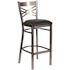 Carnegy Avenue 29 in. Black Vinyl Seat/Clear Coated Metal Frame Bar Stool - 2 pack