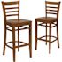 Carnegy Avenue 29.5 in. Cherry Wood Seat/Cherry Wood Frame Bar Stool - 2 pack