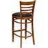 Carnegy Avenue 31 in. Black Vinyl Seat/Cherry Wood Frame Bar Stool - 2 pack