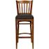 Carnegy Avenue 31 in. Black Vinyl Seat/Cherry Wood Frame Bar Stool - 2 pack