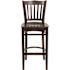 Carnegy Avenue 29.5 in. Walnut Wood Seat/Walnut Wood Frame Bar Stool - 2 pack