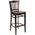 Carnegy Avenue 29.5 in. Walnut Wood Seat/Walnut Wood Frame Bar Stool - 2 pack